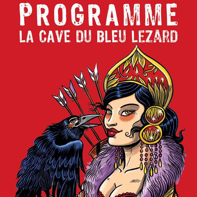 Visuel du programme de la cave du Bleu Lézard. [facebook.com/pages/Restobar-Club-BLEU-LEZARD]
