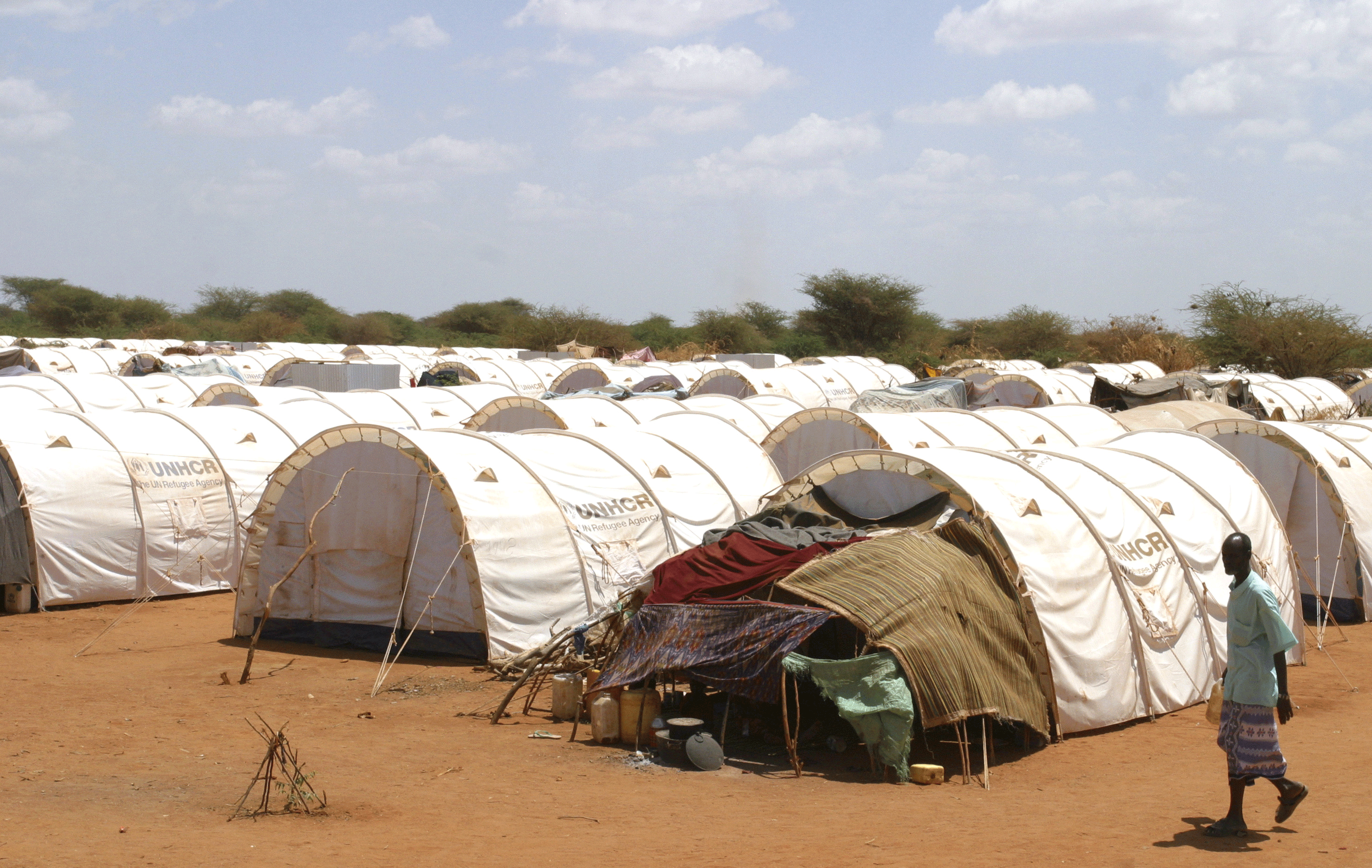 Camp de réfugié près de Dadaab. [Reuters - Noor Khamis]