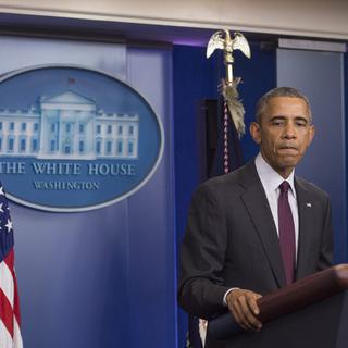 Emu et en colère, le président américain Barack Obama a répété sa frustration face au traitement de la question des armes dans son pays. [Kevin Dietsch]