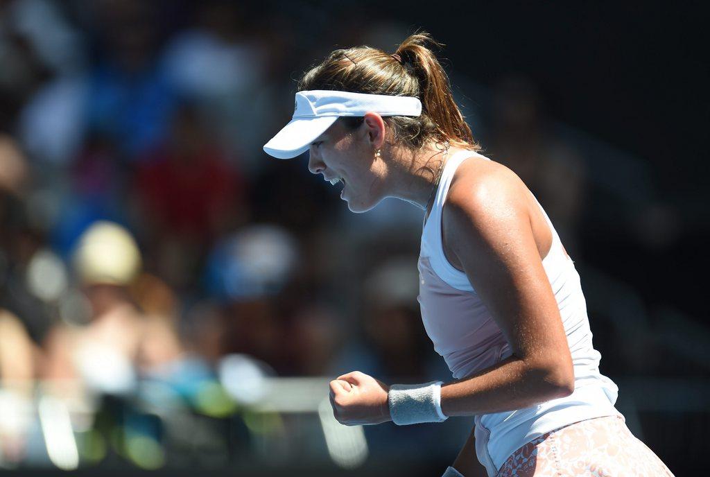 Muguruza a réussi un 3e set parfait. [KEYSTONE - Lukas Coch]