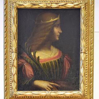 La toile "Isabella d'Este" qui a été saisie par la police, le 10 février 2015 à Lugano. [Keystone]