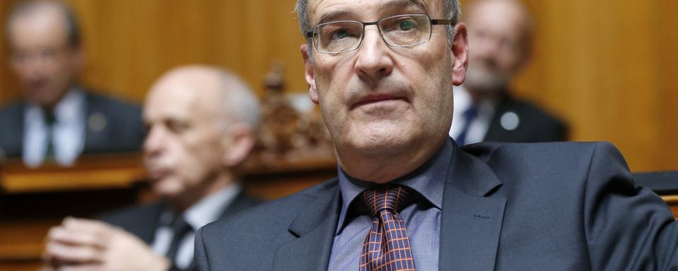 Le Vaudois Guy Parmelin, candidat UDC au Conseil fédéral. [Keystone - Peter Klaunzer]