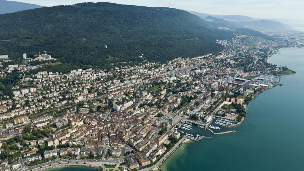 Vue de la ville de Neuchâtel. [Keystone - Alessandro Della Bella]