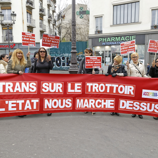 Manifestation samedi dernier à Paris avant le débat au Sénat. [Citizenside/AFP - Véronique Phitoussi]