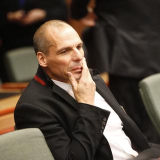Le ministre des finances grec Yanis Varoufakis. [EPA/Keystone - Olivier Hoslet]