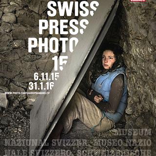 Affiche de l'exposition "Swiss Press Photo 2015". [nationalmuseum.ch/]