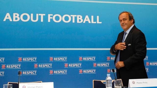 Michel Platini est à la tête de l'UEFA depuis 2007. [Keystone - Claude Paris]