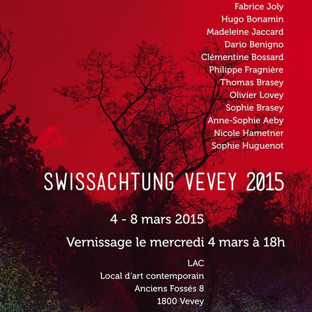 Affiche de l'exposition "Swissachtung" au LAC à Vevey.