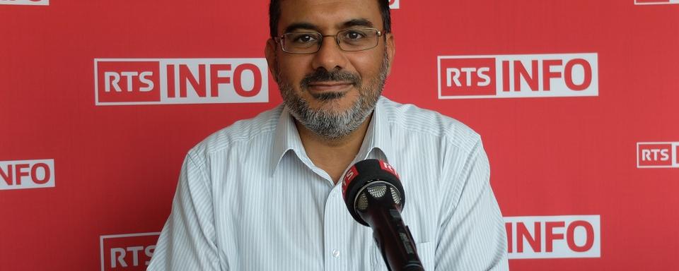 Mansour Ben Yahya, président de la Ligue des musulmans de Suisse. [RTS - Alain Arnaud]