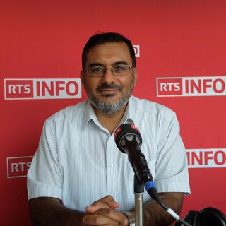 Mansour Ben Yahya, président de la Ligue des musulmans de Suisse. [RTS - Alain Arnaud]