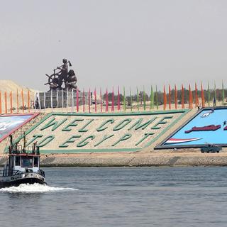 Le nouveau canal de Suez. [Anadolu Agency/AFP]