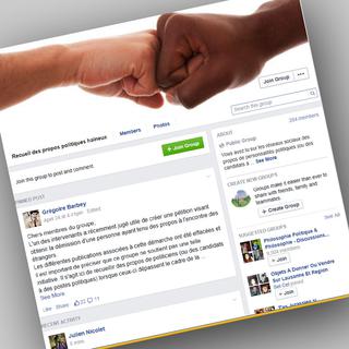 Le groupe Facebook romand "Recueil de propos politiques haineux". [Facebook]