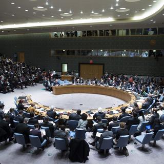 Tripoli en appelle au  Conseil de sécurité de l'ONU. [AP/Keystone - John Minchillo]