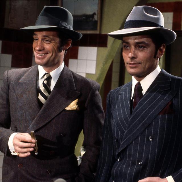 Jean-Paul Belmondo et Alain Delon dans "Borsalino" de Jacques Deray (1970). [Adel Productions / AFP]