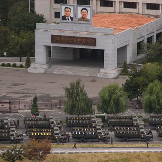 Célébrations des 70 ans du parti unique en Corée du Nord. [AFP - Ed Jones]