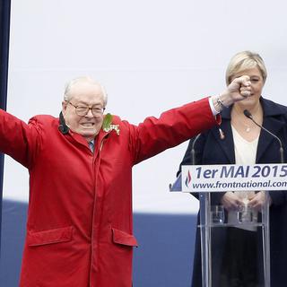 Jean-Marie et Marine Le Pen.