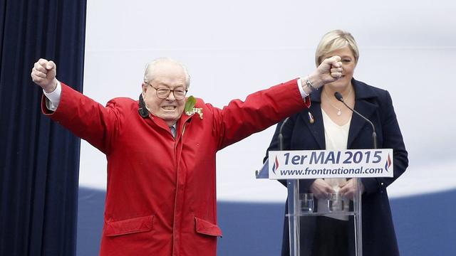 Jean-Marie et Marine Le Pen.