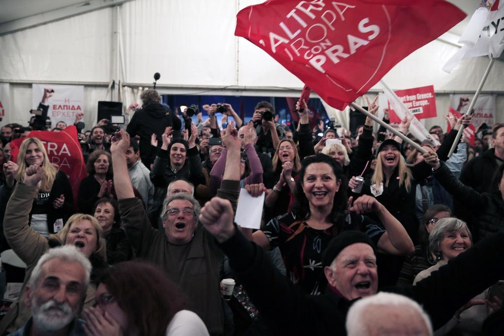 La joie des partisans de Syriza. [key - AP Photo/Lefteris Pitarakis]