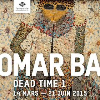 Affiche de l'exposition Omar Ba à la Ferme asile à Sion.