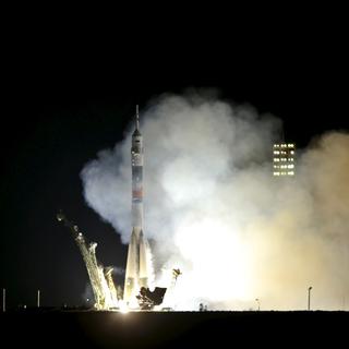 La fusée Soyouz a décollé sans problème de Baïkonour à destination de l'ISS vendredi. [Maxim Zmeyev]
