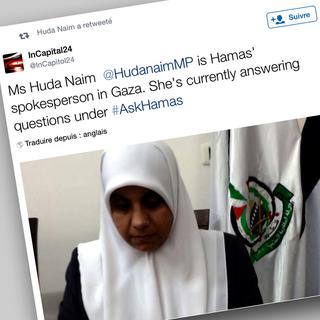 La porte parole du Hamas Huda Naim a répondu au #AskHamas. [Twitter]