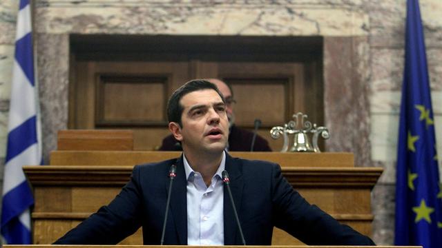Le nouveau gouvernement, emmené par Alexis Tsipras, s'est engagé à mettre fin aux mesures d'austérité. [EPA/Keystone - Alexandros Vlachos]