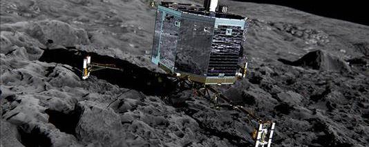 Cette illustration est une figuration de Philae. [ESA/ATG medialab]