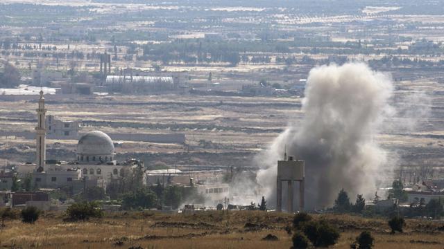 L'aviation israélienne a lancé une quinzaine de raids contre la partie non annexée du Golan (photo d'illustration). [Baz Ratner]