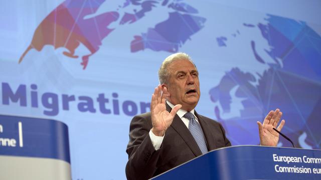 Le commissaire européen à la migration et aux affaires intérieures Dimitris Avramopoulos. [AP/Keystone - Virginia Mayo]