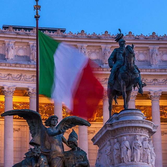La Piazza Venizia à Rome. [Only World/Only France / AFP - Robert Palomba]