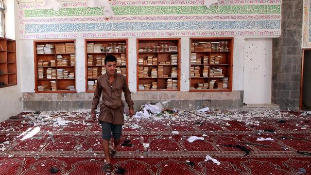 Les attentats à Sanaa vendredi 20 mars ont fait plus d'une centaine de morts et des blessés. [Mohammed Huwais]