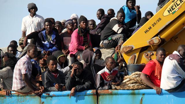 Des migrants cherchant à rejoindre l'Europe. [NurPhoto / AFP - Hamza Turkia]