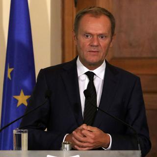 Le président du Conseil européen, Donald Tusk. [AFP - Yiannis Kourtoglou]