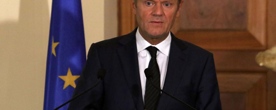 Le président du Conseil européen, Donald Tusk. [AFP - Yiannis Kourtoglou]