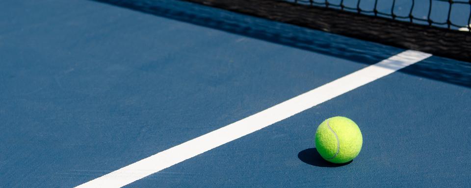 Une balle de tennis. [sharpshutter22]