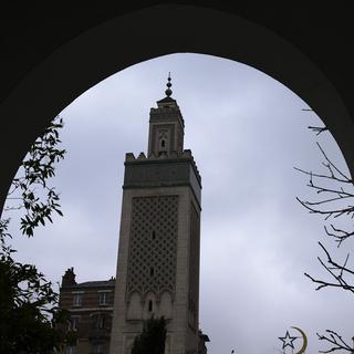 Le minaret de la Grande mosquée de Paris. [AFP PHOTO - JOEL SAGET]