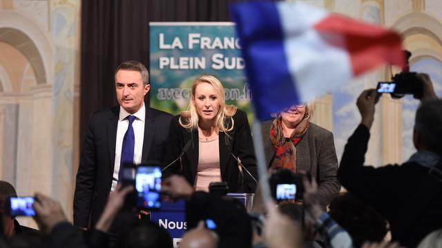 Marion Maréchal Le Pen s'est exprimée devant ses supporters à Marseille. [Anne-Christine Poujoulat]