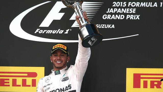 Contrairement à Singapour où il avait été contraint à l'abandon en raison d'ennuis mécaniques, Lewis Hamilton a le sourire au Japon. [Rob Griffith]