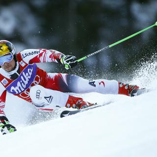 Hirscher, vainqueur en slalom et 3e en géant l'an passé, se plaît à Adelboden. [Ruben Sprich]