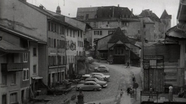 La ville de Gruyères en 1960 [RTS]