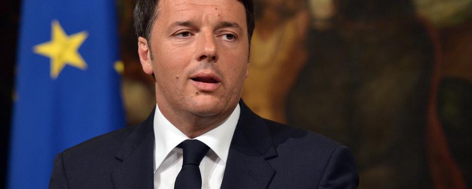 "Si on ne parvient pas à régler le problème à la racine, on ne réussira jamais à le résoudre", a affimé le chef de gouvernement italien Matteo Renzi, appelant à lutter contre les passeurs en Méditerranée. Rome, le 19 avril 2015.