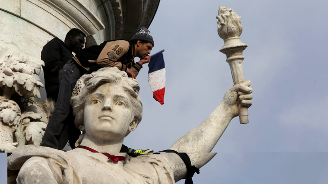 France Charlie hebdo manifestation. [EyePress/AFP - Victor Troyes]