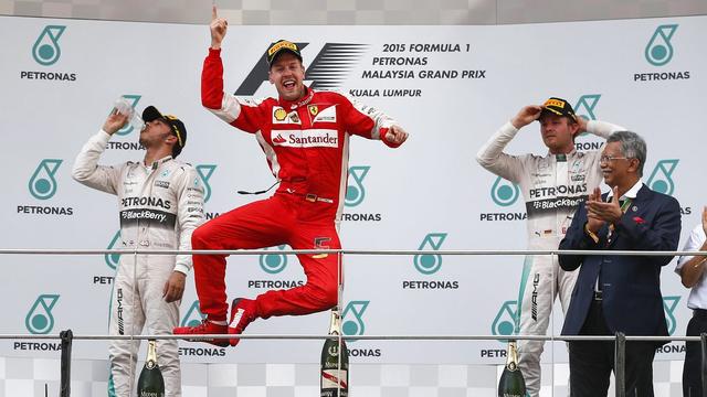 Le quadruple champion du monde a signé le 40e succès de sa carrière en F1. [FAZRY ISMAIL]