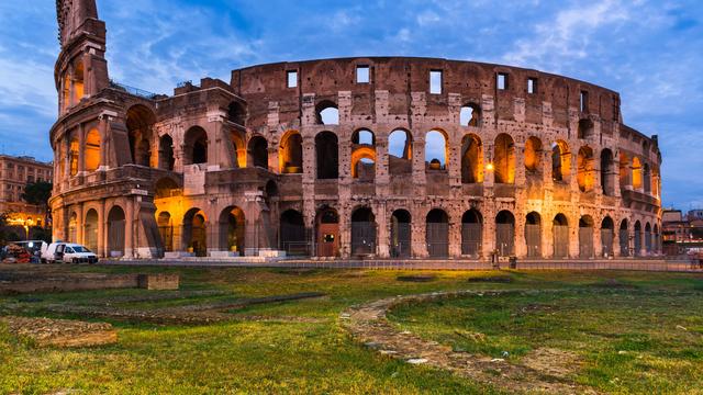 Le monument le plus emblématique de la ville de Rome antique, le colisée. [Fotolia - Emi Cristea]