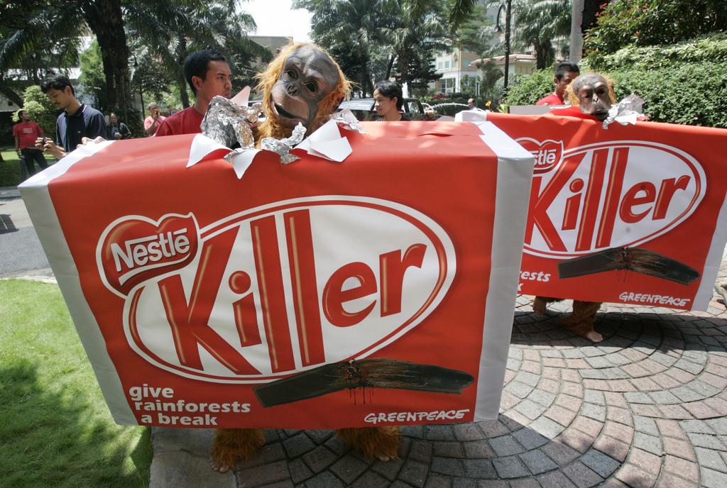 Kit kat Nestlé Greenpeace [KEYSTONE - AP Photo/Irwin Fedriansyah]