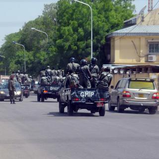 La capitale tchadienne est quadrillée par la police. [afp - Brahim Adji]