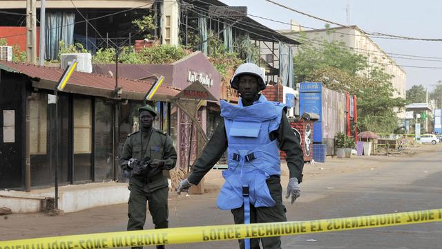 Cinq personnes ont été tuées au cours d’une attaque menée contre un restaurant de Bamako. [AFP - Habibou Kouyate]