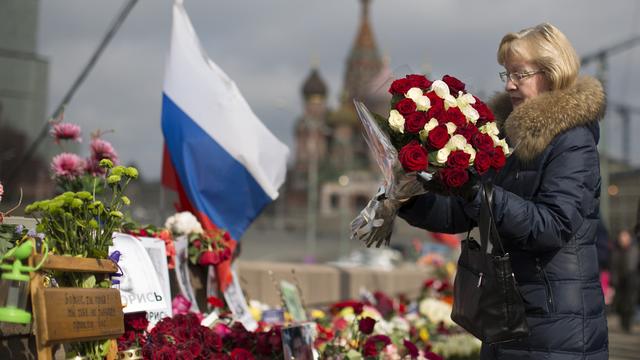 L'opposant avait été assassiné à quelques pas du Kremlin. [AP Photo/Keystone]