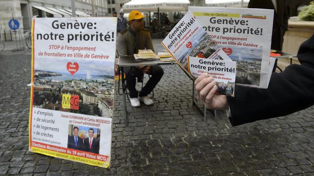 Le MCG a encore la côte à Genève. [Keystone - Martial Trezzini]