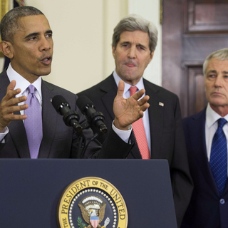 Barack Obama avait annoncé l'organisation du sommet le 11 février dernier. [AFP - Jim Watson]